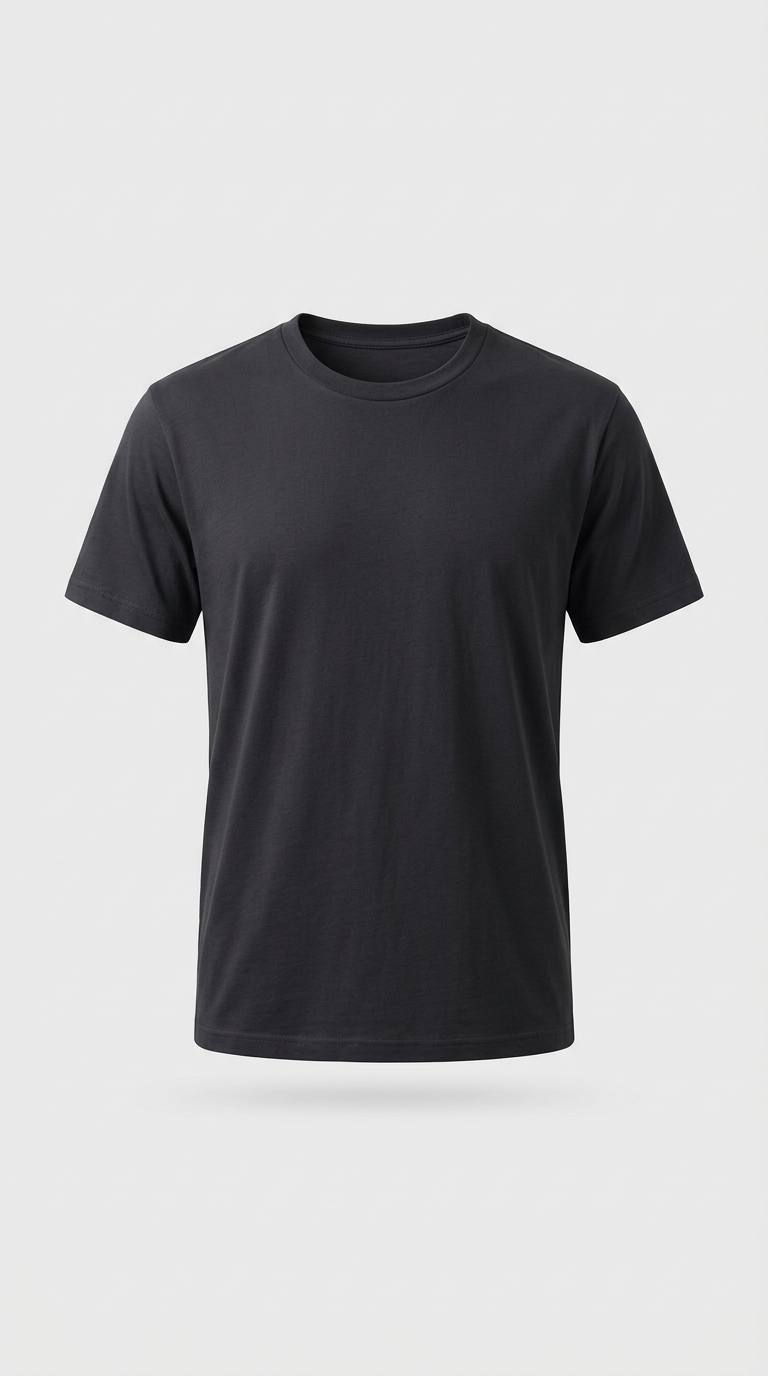 Graphite Black Cotton Tee