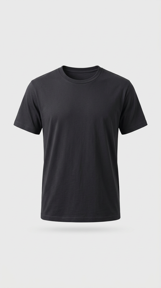 Graphite Black Cotton Tee
